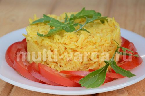 Шафрановий рис у скороварці