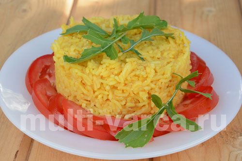 Шафрановий рис у скороварці