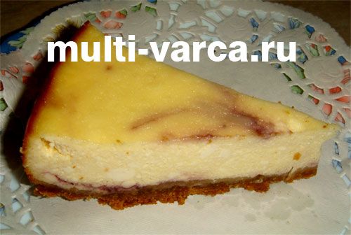 Смородиновий чізкейк із волоськими горіхами в мультиварці