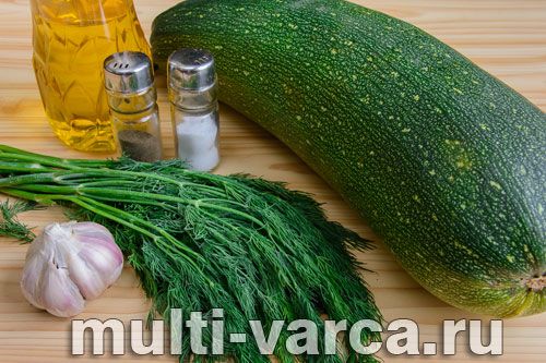 Тушковані кабачки з часником і кропом