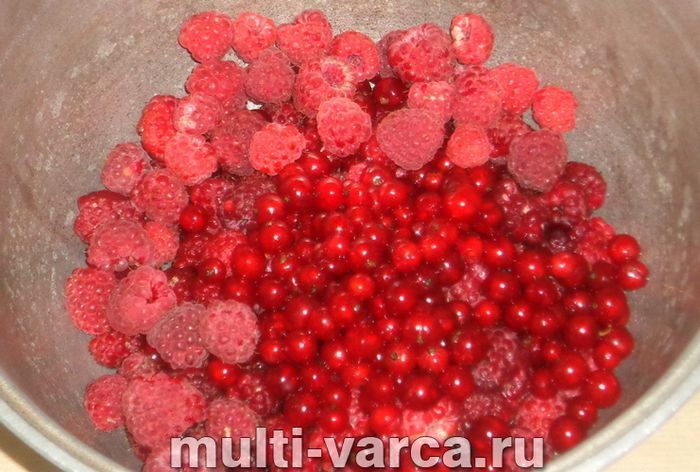 Варення з червоної смородини та малини