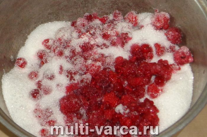 Варення з червоної смородини та малини