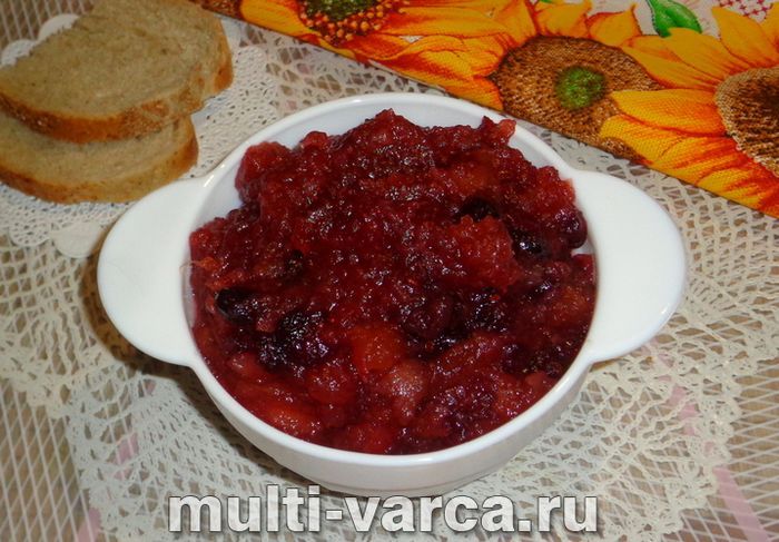 Варення з яблук із журавлиною в мультиварці