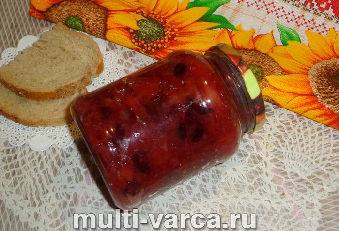 Варення з яблук із журавлиною в мультиварці