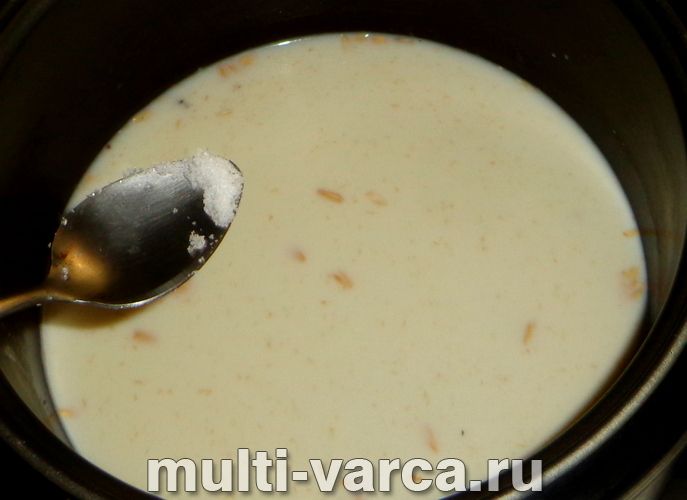 Вівсяна каша в мультиварці з відкладеним стартом