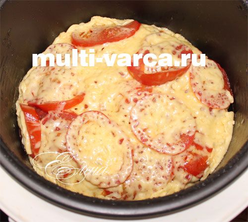 Баклажани з овочами під сиром у мультиварці
