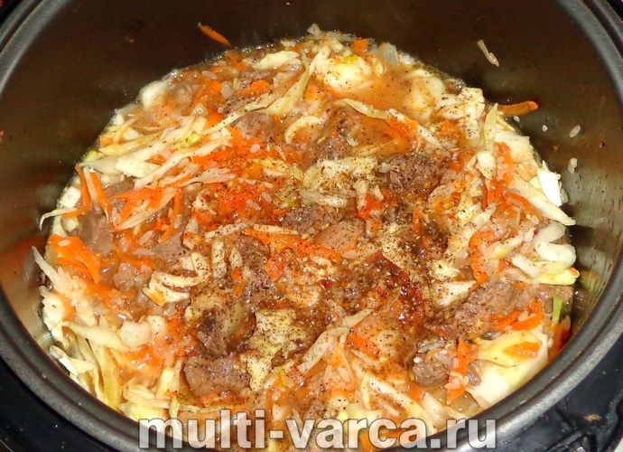 Бігус із рисом у мультиварці