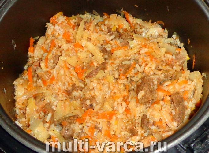 Бігус із рисом у мультиварці