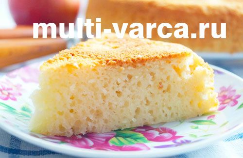 Бісквіт на згущеному молоці в мультиварці