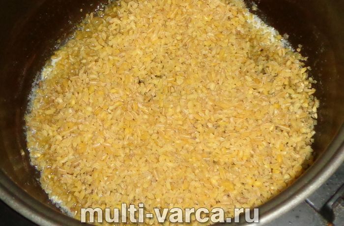 Булгур на молоці в мультиварці