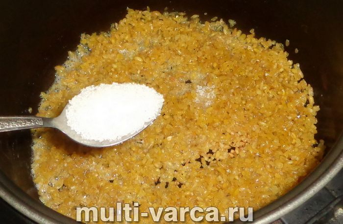 Булгур на молоці в мультиварці