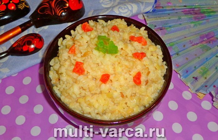 Булгур на молоці в мультиварці