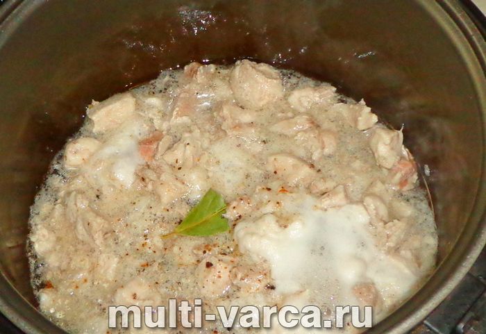 Гавайська суміш із куркою в мультиварці