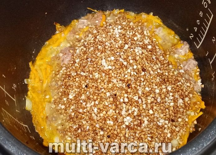 Гречка по-купецькому з тушонкою в мультиварці