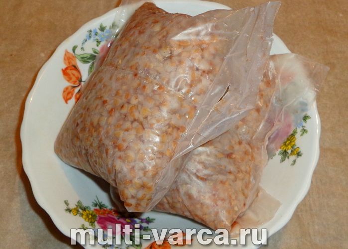 Гречка в пакетах у мультиварці