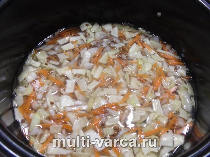 Гречка з куркою та капустою
