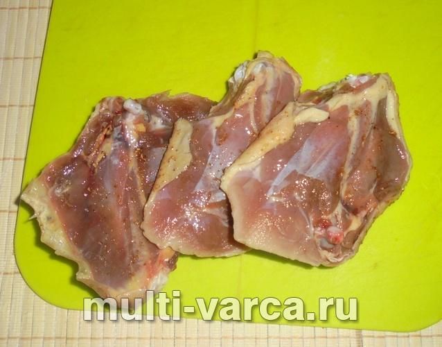 Качка з рисом у мультиварці
