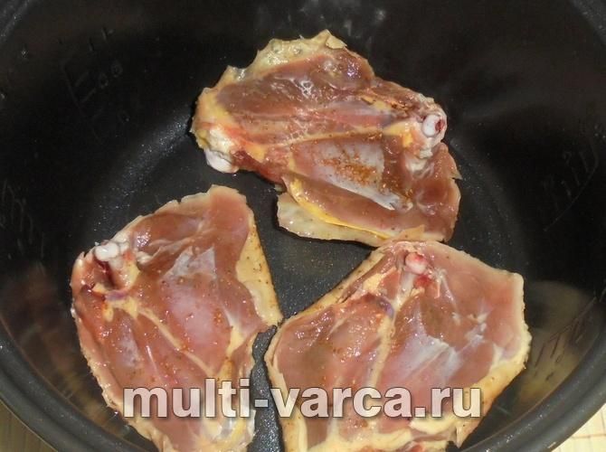 Качка з рисом у мультиварці