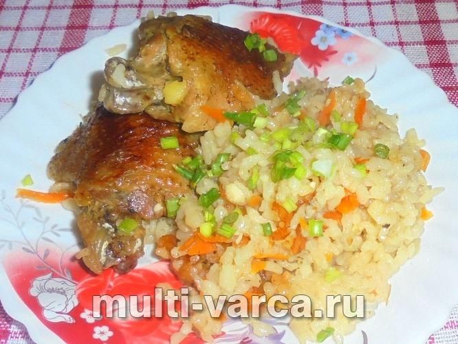 Качка з рисом у мультиварці