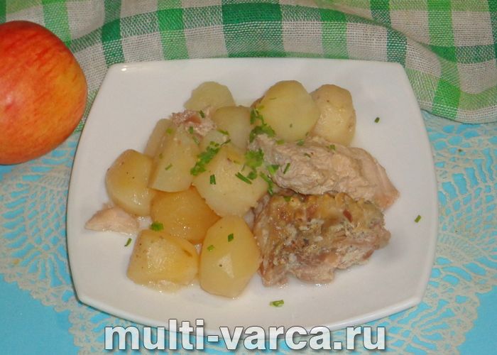Кролик із картоплею в майонезі