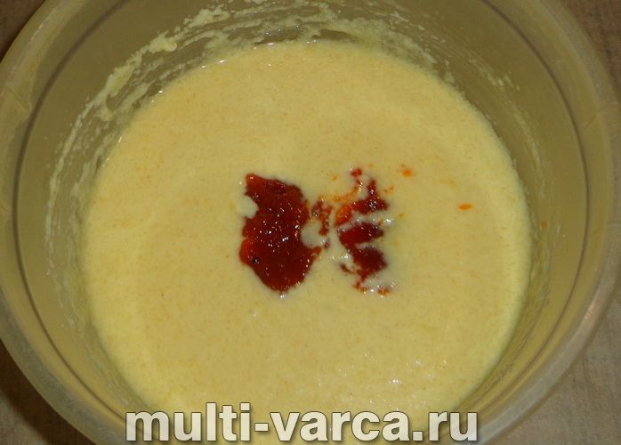 Манник із варенням у мультиварці