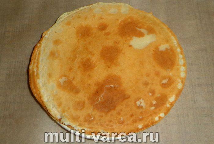 Млинцевий пиріг у мультиварці