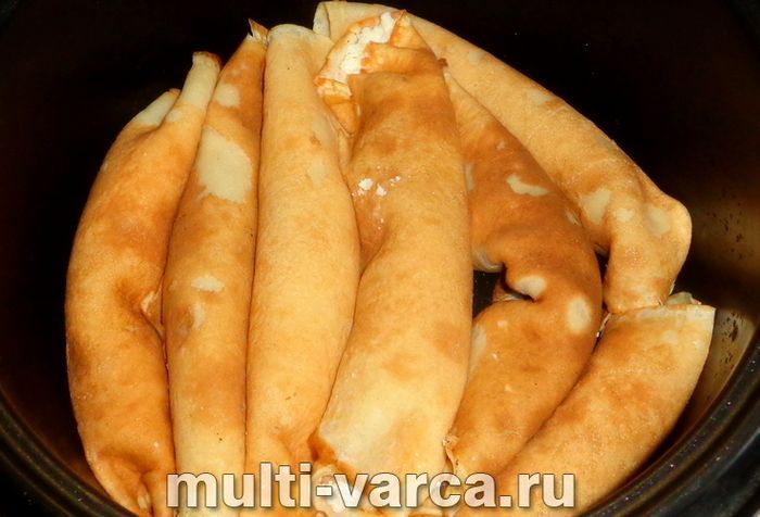 Млинцевий пиріг у мультиварці