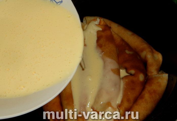 Млинцевий пиріг у мультиварці
