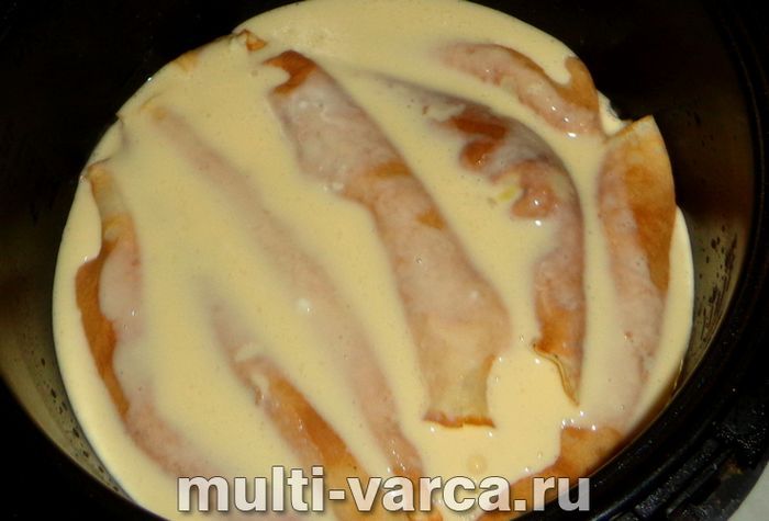 Млинцевий пиріг у мультиварці