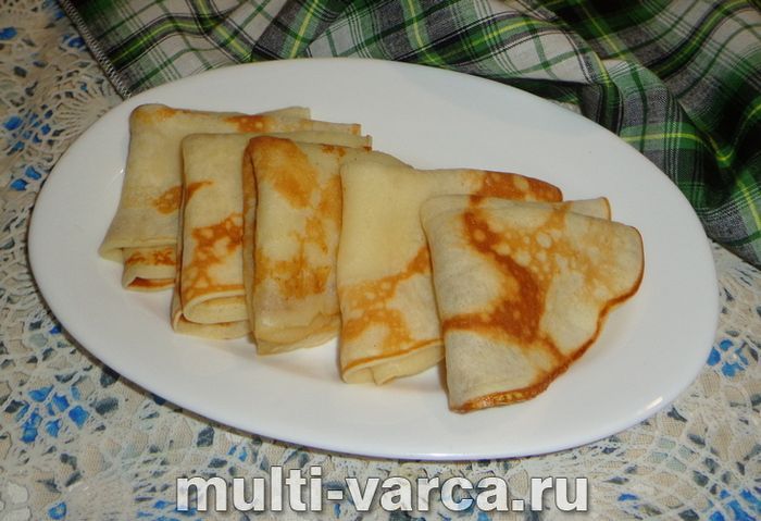 Млинці на кефірі в мультиварці