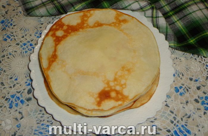 Млинці на кефірі в мультиварці