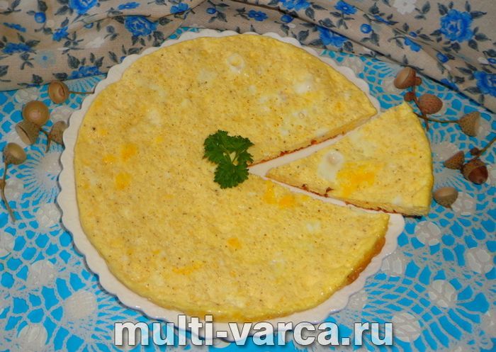 Омлет із сиром у мультиварці