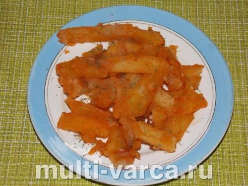 Пісна картопля в мультиварці