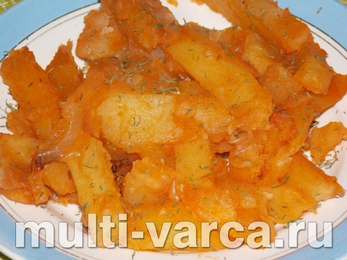 Пісна картопля в мультиварці