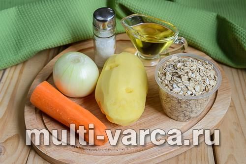 Пісний геркулесовий суп