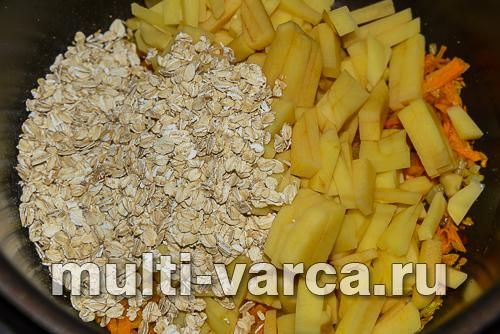 Пісний геркулесовий суп