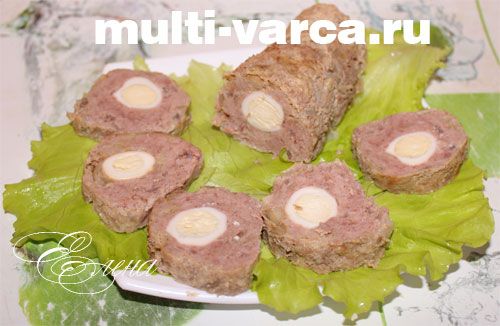 Рулет із фаршу в мультиварці