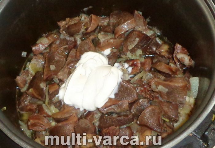 Шлунки індички в мультиварці