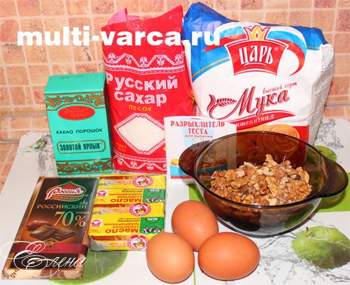 Шоколадний брауні в мультиварці