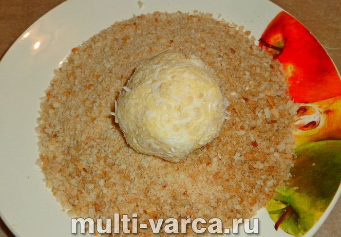 Сирні кульки з куркою