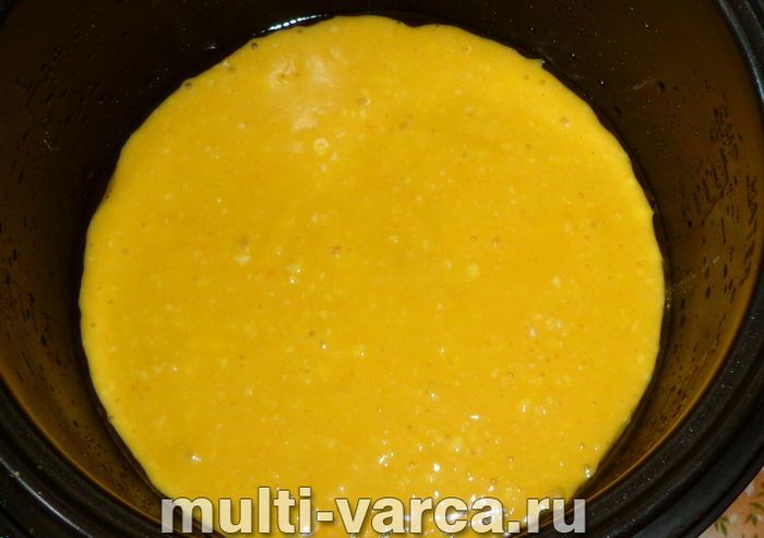 Сирний пиріг з апельсином у мультиварці