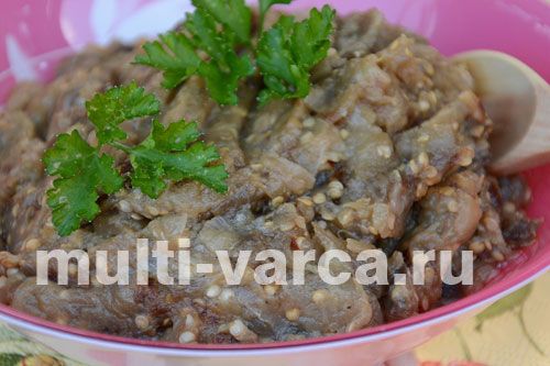 Смачна ікра з баклажанів із яблуками