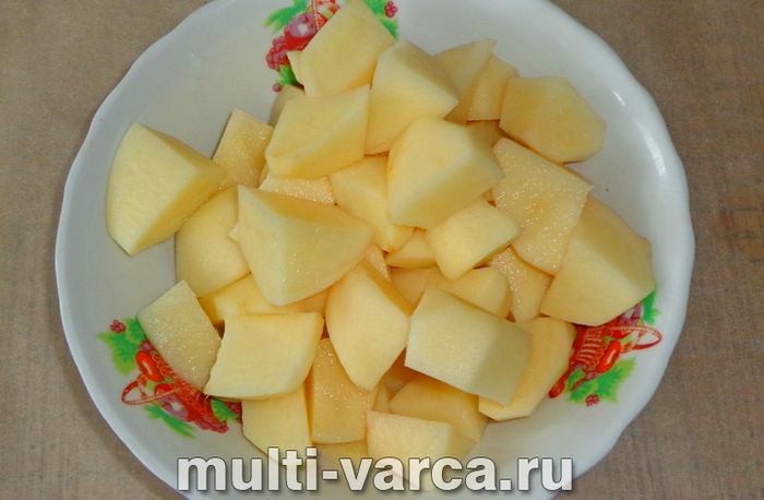Свиняче серце з картоплею в мультиварці