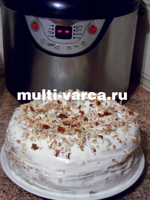 Торт "Медовик" у мультиварці мулінекс