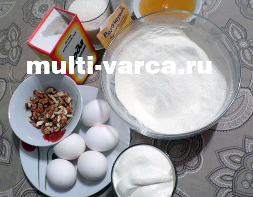Торт "Медовик" у мультиварці мулінекс