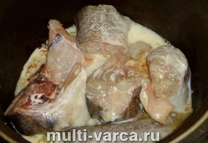 Тріска у вершках у мультиварці