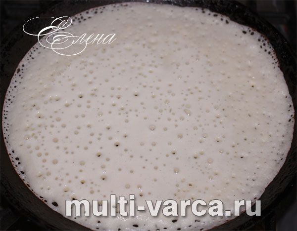 Заварні млинці на кефірі