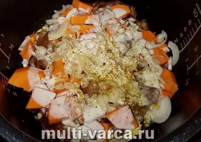 Батат із куркою