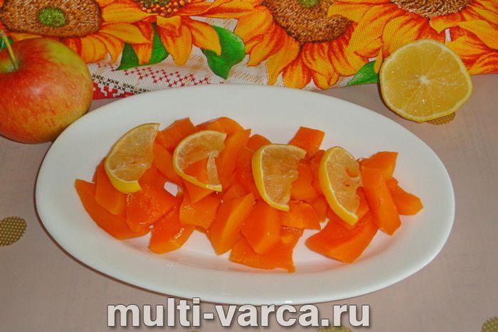 Гарбуз із лимоном у мультиварці