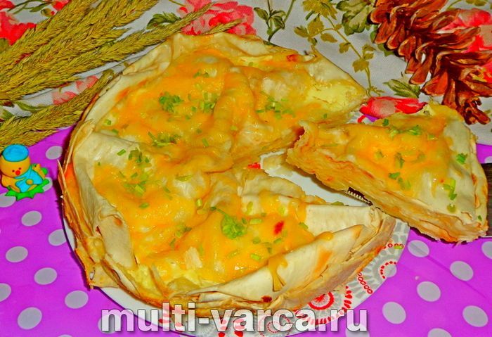 Хачапурі з лаваша в мультиварці